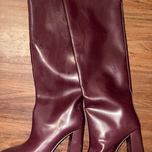 H&M killer Burgundy Heeled Boots